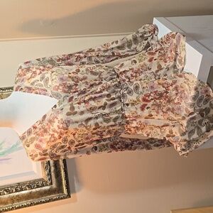 C14 - Faux Wrap Boho Top